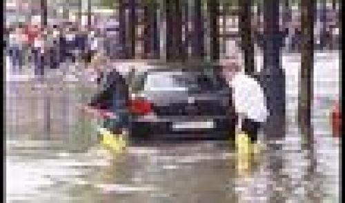 Liège : forte pluie et inondation